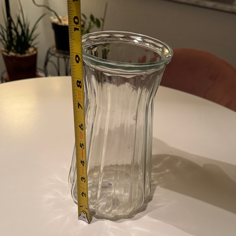 Elegant Clear Glass Vase